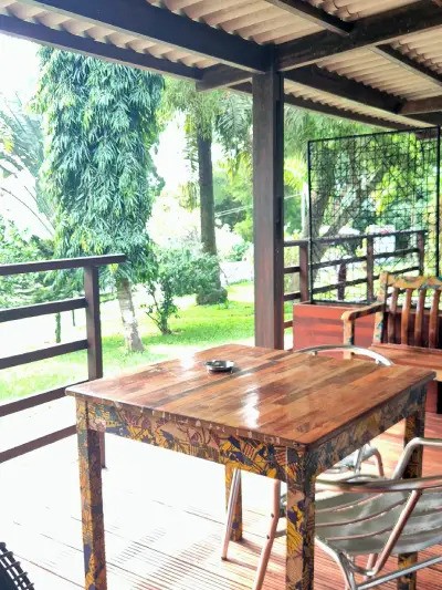 chambre terrasse orange